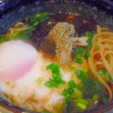 Ｗとろろうどん（温泉たまご載せ）